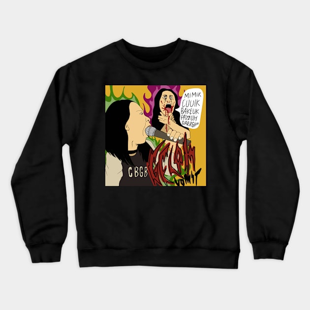 Vomit Crewneck Sweatshirt by SEBANGKAI